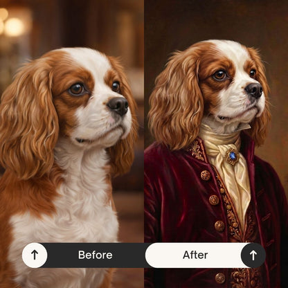 Personalized Noble Pet Portrait
