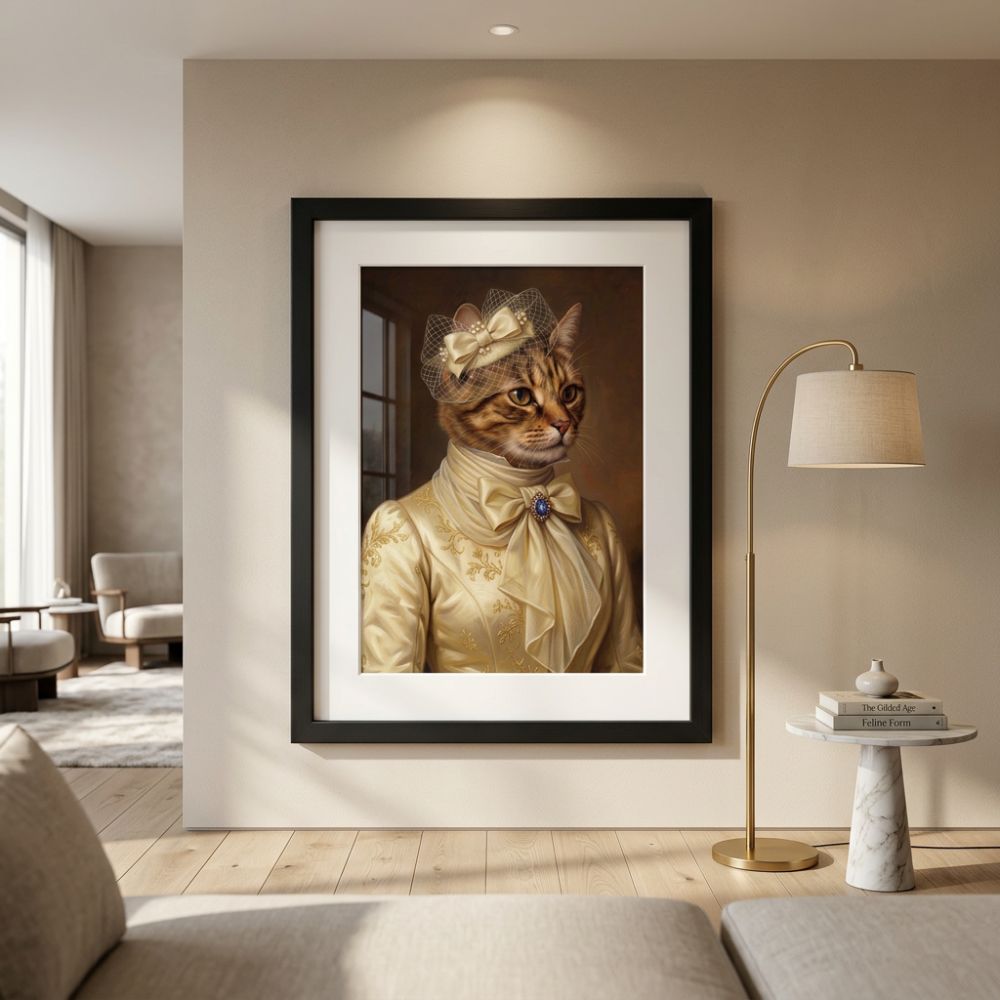 Personalized Queen Paws Portrait