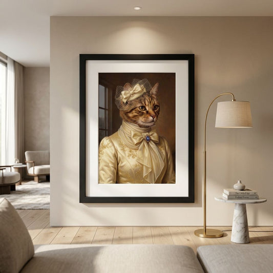 Personalized Queen Paws Portrait