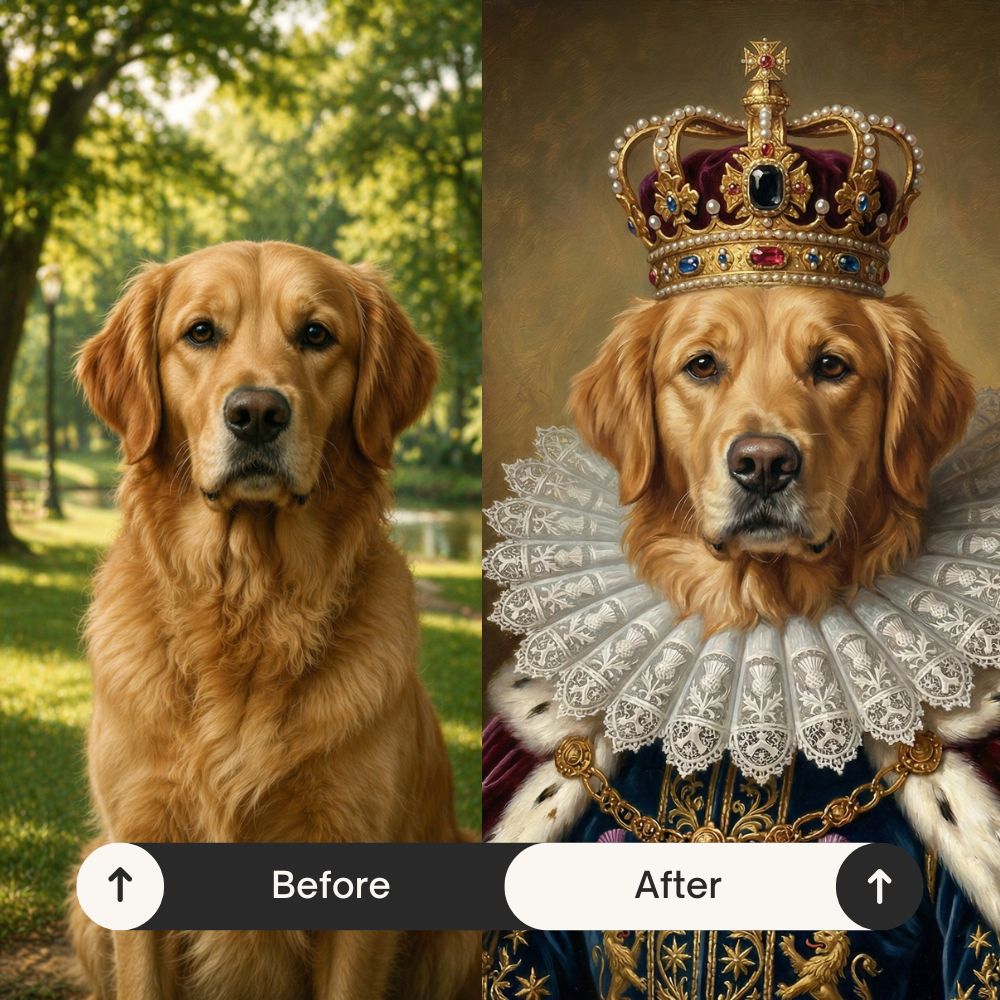 Custom King Paws Portrait
