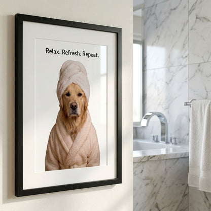 Personalized Pet Spa Portrait