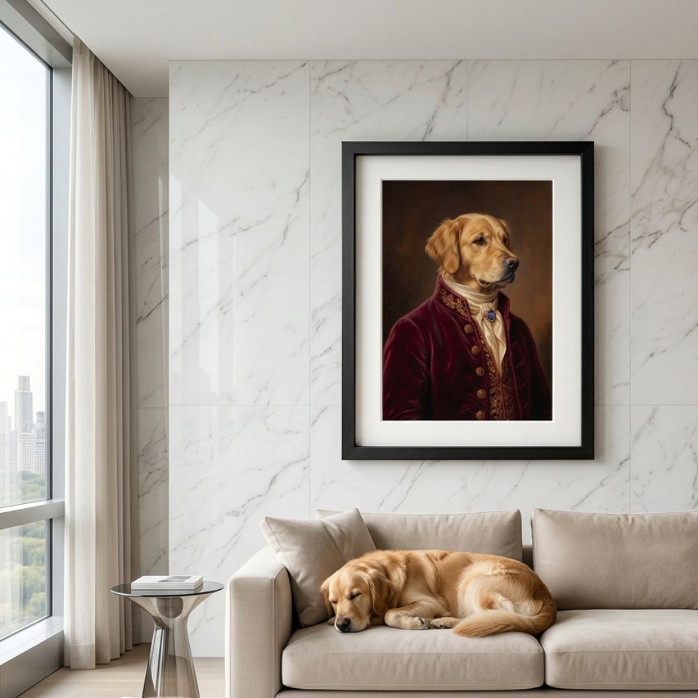 Personalized Noble Pet Portrait
