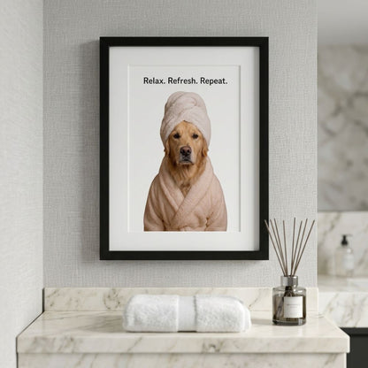 Personalized Pet Spa Portrait