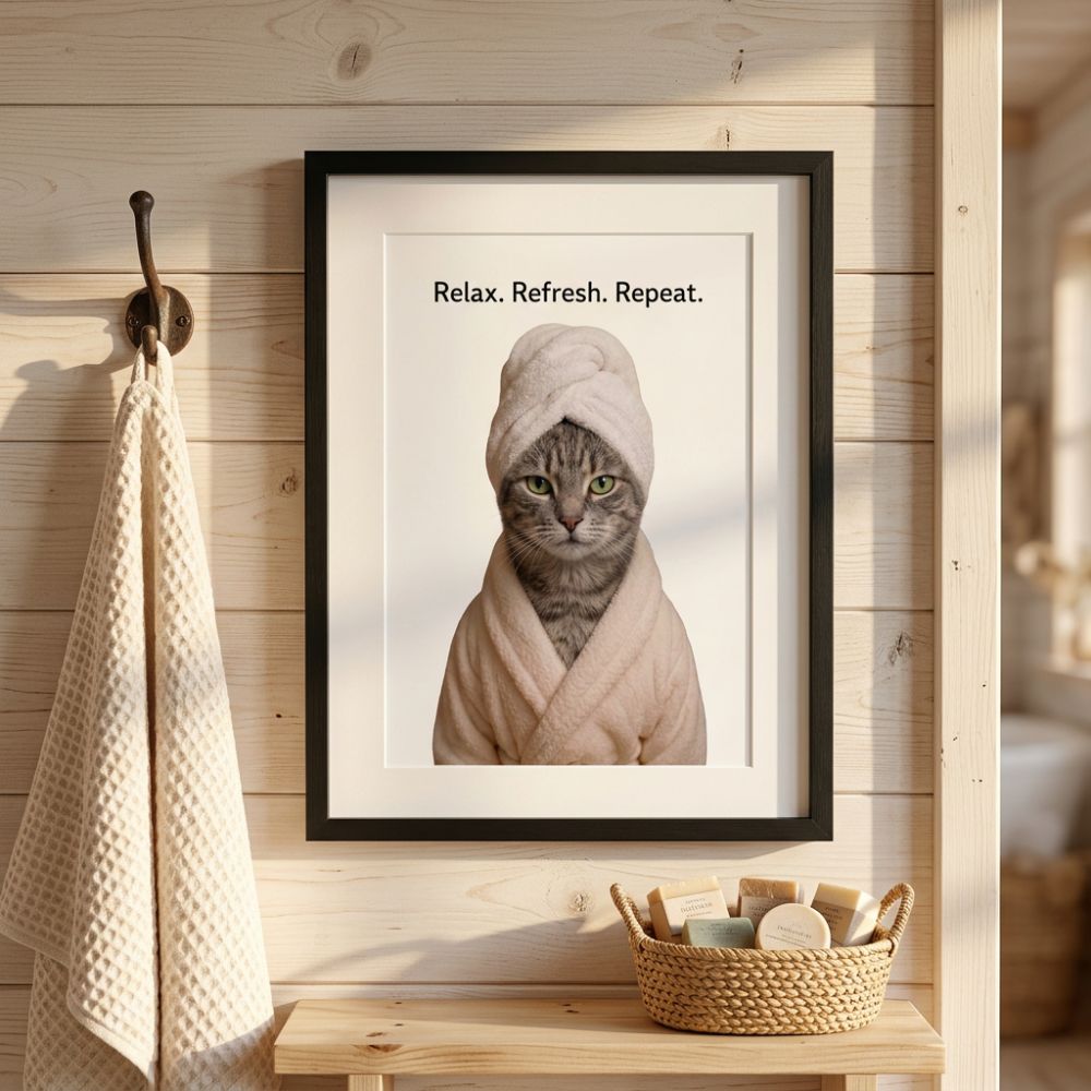 Personalized Pet Spa Portrait