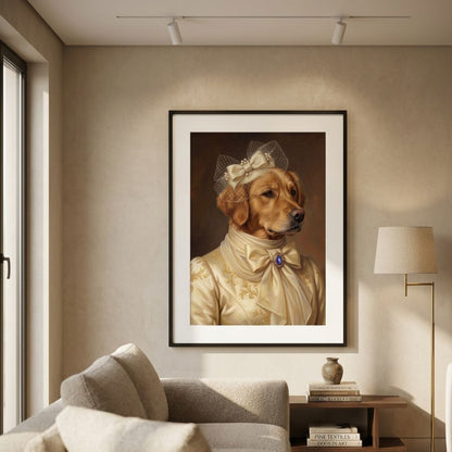 Personalized Queen Paws Portrait