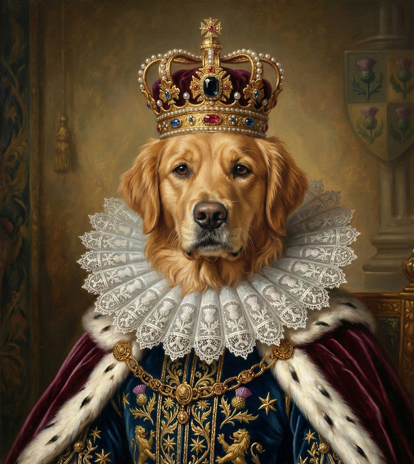 Custom King Paws Portrait